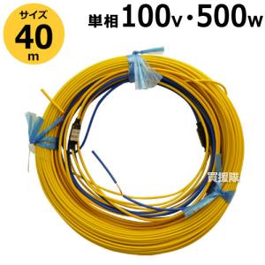 農電ケーブル 単相100V 500W 40m 1-450 日本ノーデン｜truetools