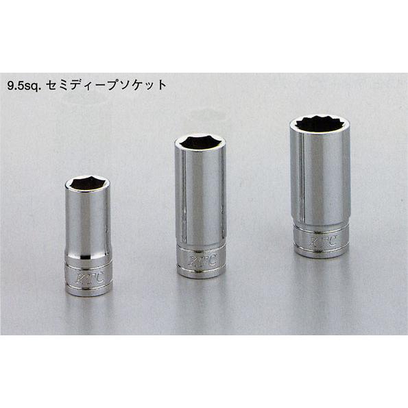 KTC工具 9.5sq.セミディープソケット 六角 B3M-17、17W