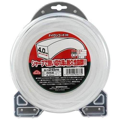 セフティ-3 ナイロンコードHI □型 4.0MMX28M 期間限定 ポイント10倍