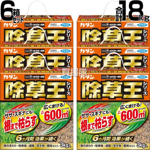 （P5倍）（最大1000円OFFクーポン）フマキラー カダン 除草王 オールキラー粒剤 3kg×6箱...