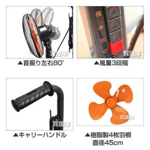 (P5倍)タイカツ 床置型 工場扇 (45cm...の詳細画像2