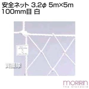 （法人限定）モリリン 安全ネット 3.2φ 5m×5m 100mm目 白｜truetools