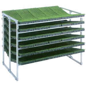 昭和ブリッジ 苗箱収納棚 60枚・斜め収納 NC-60K-20