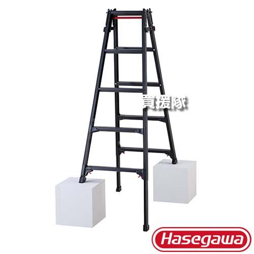 長谷川工業 脚部伸縮式 脚立 はしご兼用 ブラックレーベル RYZB-15a