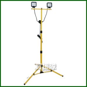 鯛勝産業 18W LED投光器 コード二芯3M付 三脚スタンド 2灯式 TKS-182