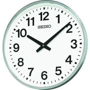 セイコータイムクリエーション 株 SEIKO クオーツ掛時計 大型屋外防雨型オフィスクロック 直径450×78 金属枠 KH411S 期間限定 ポイント10倍
