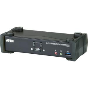 ATEN KVMP］スイッチ 2ポート／USB／DisplayPort／DCI 4K対応／USB 3．0ハブ搭載 CS1922