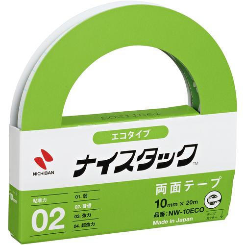 ニチバン 両面テープ ナイスタックNW-10ECO 10mmX20m 大巻 エコのり仕様 エコマーク...