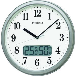 セイコータイムクリエーション 株 SEIKO 電波掛時計 “KX244S” 温度湿度表示付き KX244S 期間限定 ポイント10倍｜truetools