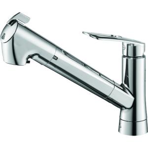 □SANEI シングル浄水器付ワンホールスプレー混合栓 （品番