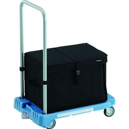 トラスコ中山 TRUSCO 樹脂台車 こまわり君 省音G車輪 600X390 ブルー 樹脂ストッパー...