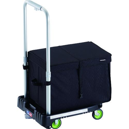 トラスコ中山 TRUSCO 樹脂台車 カルティオミニ weego 省音車輪 ブラック ストッパー付 ...