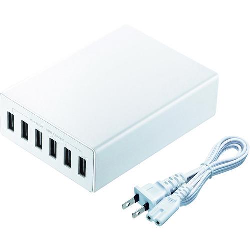サンワサプライ 株 SANWA USB充電器 ホワイト ACA-IP67W 期間限定 ポイント10倍