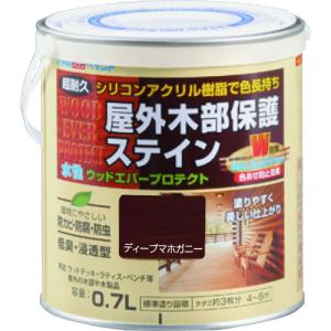 アトムサポート 株 アトムペイント 水性ウッドエバープロテクト 0.7L ディープマホガニー 00001-08903 期間限定