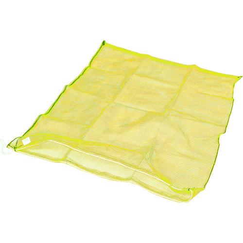 トラスコ中山 TRUSCO メッシュ袋 大 1枚入 100X100cm 90L 目合4mm 黄 MH...