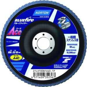 サンゴバン 株 NORTON フラップディスク ブルーファイヤーACE #120 2FLD100BFA1201P 10枚入 期間限定