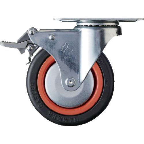 ハンマー Mシリーズ 自在 SP付 ゴム車 100mm トータルロック 415M-RB100 期間限...