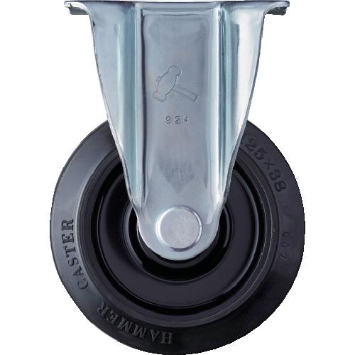 ハンマー 静音固定式ゴム車輪 ナイロンホイール・ラジアルボールベアリング 125mm 420SRP-...