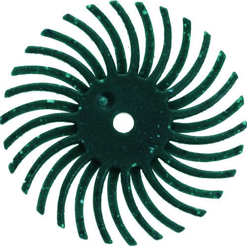 トラスコ中山 TRUSCO ラジアルブラシディスクΦ25.4#80緑 TBR25.4X80 20枚入...