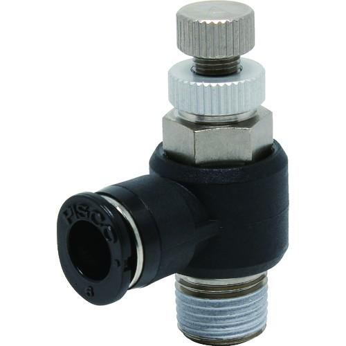 日本ピスコ PISCO スピードコントローラ エルボ メーターアウト制御チューブ6ネジR1/8 JS...