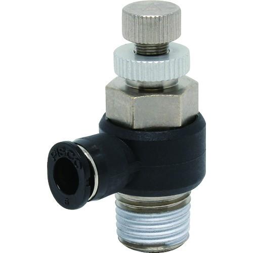 日本ピスコ PISCO スピードコントローラ エルボ メーターアウト制御チューブ6ネジR1/4 JS...