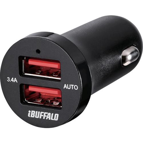 バッファロー BUFFALO 3.4A シガーソケット用USB急速充電器 AutoPowerSele...