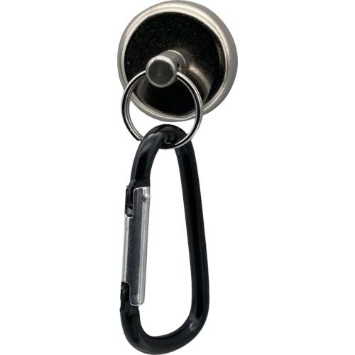 東京パーツセンター ラクテム 強力マグネットリング Φ32 ゴム・カラビナフック付 RMKH32 期...