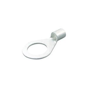 ニチフ 裸圧着端子 R形 100P より線10.52〜16.78 外寸10mm スタッド径6.4mm...