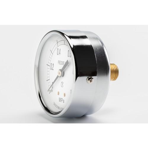 高島 小型圧力計 D枠埋込型・縁なし・中心ネジ・φ50 圧力レンジ0.0〜4MPa R1/4 175...