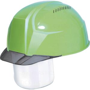 DICプラスチック安全資材営業部 DIC 超軽量 透明バイザーヘルメット シールド面付 AA23-CSV KP フレッシュグリーン/スモーク AA23-CSV-HA8-KP-FG/S ポイント10倍
