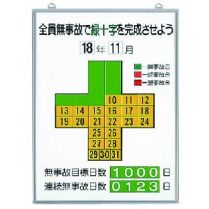 ユニット 無災害記録表全員無事故で緑十字… セット 315-10 期間限定 ポイント10倍｜truetools