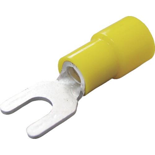 ニチフ 環境配慮形絶縁被覆付Y形端子 Y形 50個入 外寸8.4mmスタッド径4.3mm TMEX_...