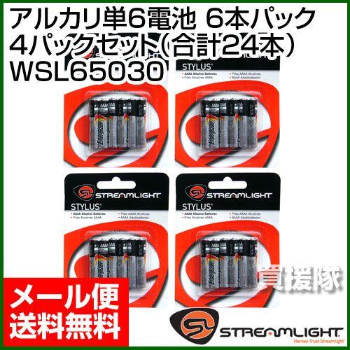 アルカリ単6電池 6本×4パッケージセット 合計24本 WSL65030