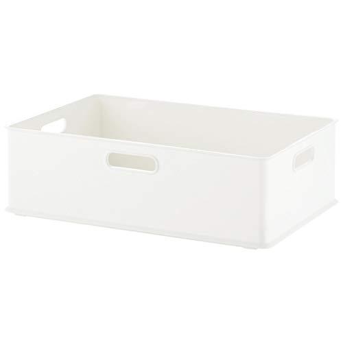 サンカ インボックス 「カラーボックスにぴったりフィット」する収納ボックス Mサイズ ホワイト (幅...