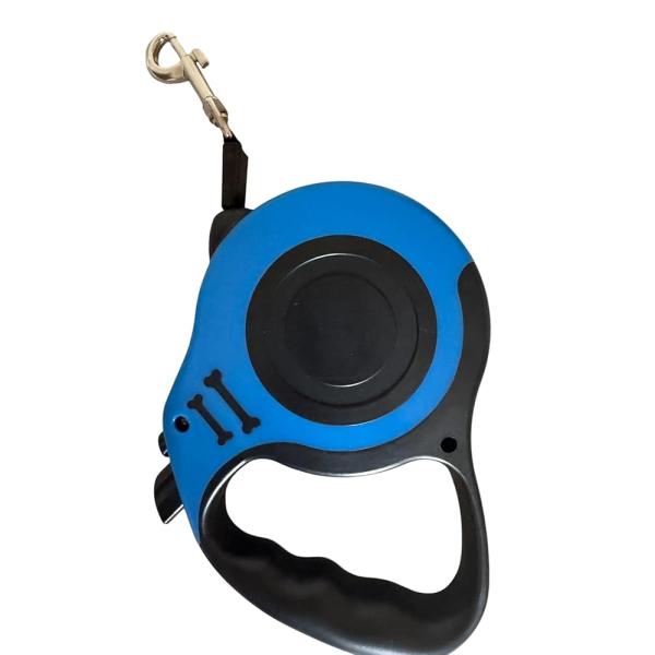 伸縮リード 5m 中小型犬用 巻き取り ペット リール 手元スイッチ 巻き取り式 ペット ピンク イ...