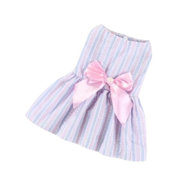 【Rainbow Nexus】選べるカラーとサイズ 犬用ワンピース レッドチェック柄 ボーダー柄 リ...