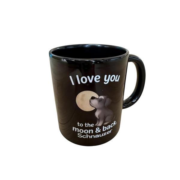 シュナウザー マグカップ ブラック 犬デザイン コーヒーカップ 陶器製 約300ml おしゃれ ギフ...