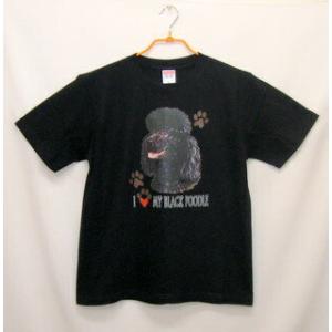 ブラックプードル tシャツ 半袖 カットソー 丸首型 クルーネック 綿100% コットン トップス ...