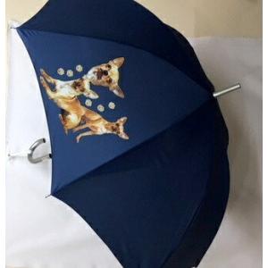 チワワ（集合2) 傘 65cm 直径110cm レディース メンズ 男女兼用 雨傘 かわいい おしゃれ 梅雨 レイングッズ UVカット 風に強い 耐風 犬柄 いぬ 犬グッズ｜trust-wanpoint