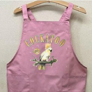 キバタン オーム インコ カラー エプロン（No.1）鳥