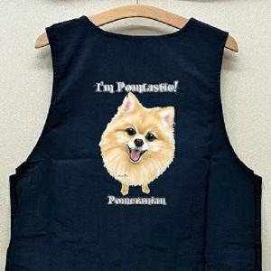 ポメラニアン ポメグッズ トリミングエプロン ナイロンワッシャー 両脇ボタン 撥水加工 トリマー 保育士 前掛け レディース メンズ シンプル かわいい おしゃれ 犬と動物 トラストワンポイント 通販 Yahoo ショッピング