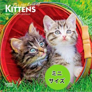 【送料無料】 キトン 子猫 カレンダー ミニサイズ 月めくり 壁掛け 2027年 令和9年 猫 ネコ キャット 動物 輸入 brown trout プレゼント トラストワンポイント