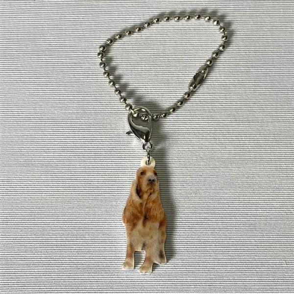 イングリッシュコッカスパニエルイングリッシュコッカグッズ バッグチェーン マスクチャーム アクリル ...