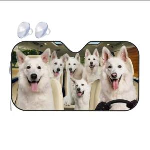 【送料無料】サンシェード ホワイトシェパード ...の詳細画像1