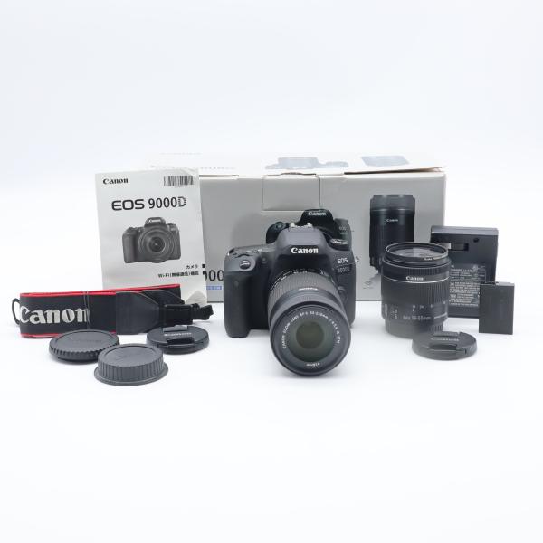 ショット数3097回 Canon デジタル一眼レフカメラ EOS 9000D ダブルズームキット E...