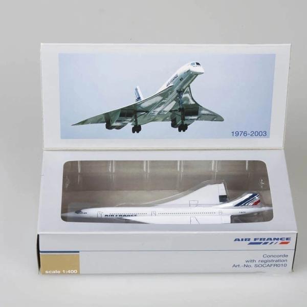 ダイキャスト 1/400 完成品 コンコルド エールフランス 飛行機モデル 1976-2003 旅客...