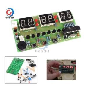■ デジタル 時計 DIY キット 6ビット ■ c51 at89c2051 電子チップ アラーム FR-4個 DIY arduino用 904