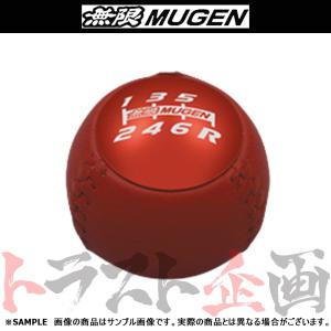 無限（MUGEN） ムゲン レザーシフトノブ レッド 50パイ シビック type