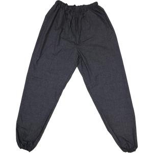 紳士 もんぺ 久留米織り 定番で使いやすい 無地カラー