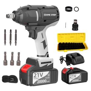 電動インパクトレンチ 充電式 21v 2.0Ah コードレス 電動ドリル 電動ドライバー バッテリー 2個付き 1台3役 1年保証 #800